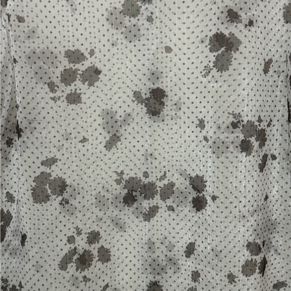 Vintage High End Banana Republic See Through Floral Blouse Women’s S - Picture 3 of 5
